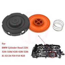 Комплект для ремонту кришки клапана клапана PCV двигуна з мембраною для BMW F30 F10 N20 3 5 серії