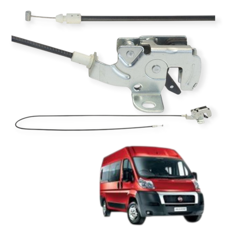 Замок двері задній лівий верхній Fiat Ducato 250/290 середній кузов, 1362415080