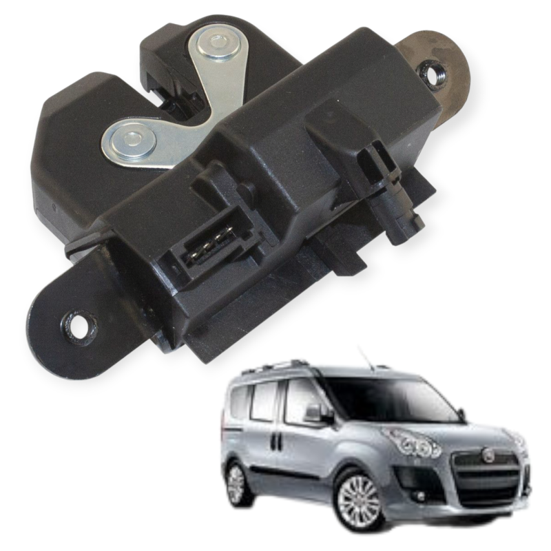 Замок дверей задній нижній підйомні двері Fiat Doblo 2 Panorama, 51873093